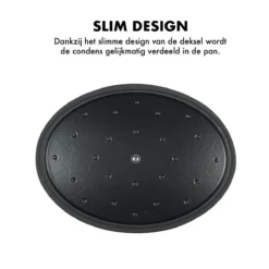 MOA Gietijzeren Braadpan - Inhoud 4,7 Liter - 29CM - Ovaal - Alle Warmtebronnen - Ook Voor Inductie - Gewicht 5,7 Kg - Zwart - C29B -Huis Keuken 1200x1200 990