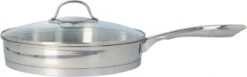 4goodz Dubbelwandige RVS Hapjespan Met Deksel 28 Cm - Zilver -Huis Keuken 1200x374