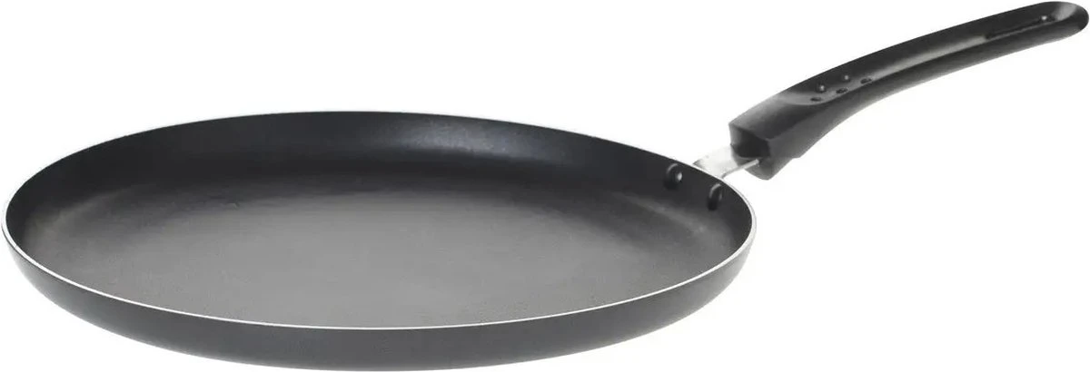 Secret De Gourmet - Pannenkoekenpan - 4 Warmtebronnen Geschikt - Zwart - Dia 26 Cm 1 Secret De Gourmet - Pannenkoekenpan - 4 Warmtebronnen Geschikt - Zwart - Dia 26 Cm