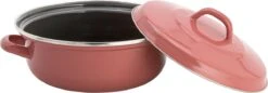 Lite-Body - Magnus Braadpan 24cm/2,5l Met Deksel - Emaille - Oud Roze - Inductie -Huis Keuken 1200x416