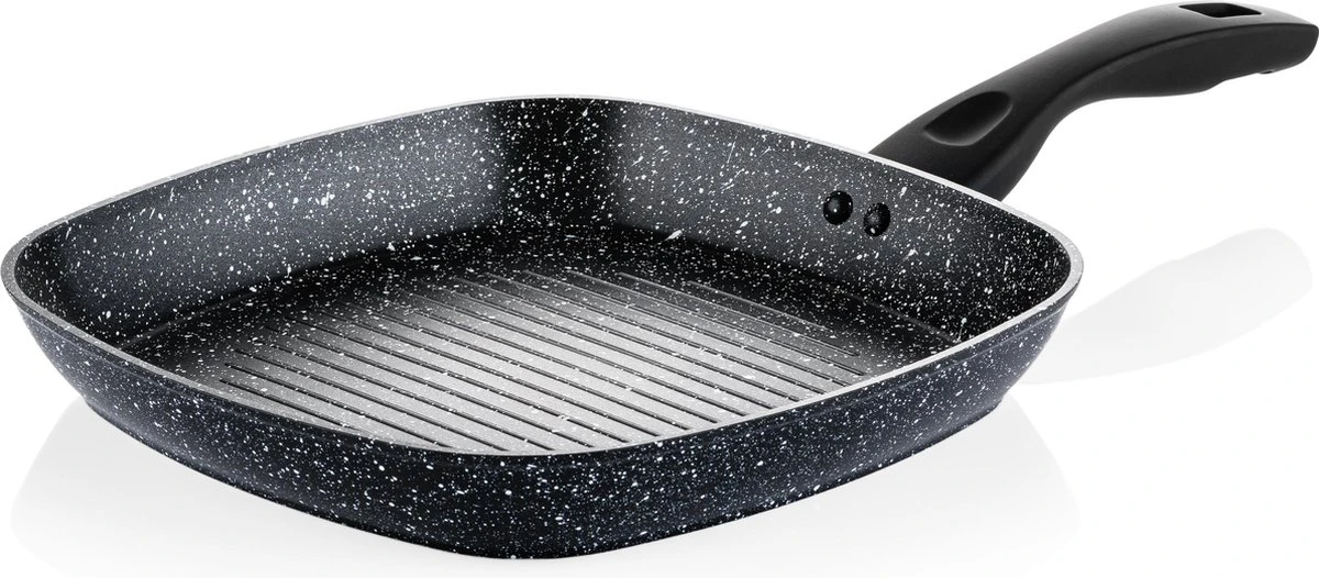 Westinghouse Grillpan - Ø 28 Cm - Zwart Marmer - Geschikt Voor Alle Warmtebronnen Inclusief Inductie - Steakpan Met Antiaanbaklaag- Aluminium 1 Westinghouse Grillpan - Ø 28 Cm - Zwart Marmer - Geschikt Voor Alle Warmtebronnen Inclusief Inductie - Steakpan Met Antiaanbaklaag- Aluminium