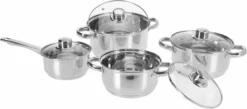 Excellent Houseware Pannenset RVS 8 Delig - -Huis Keuken 1200x531