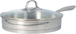 4goodz Dubbelwandige RVS Hapjespan Met Deksel 28 Cm - Zilver -Huis Keuken 1200x536
