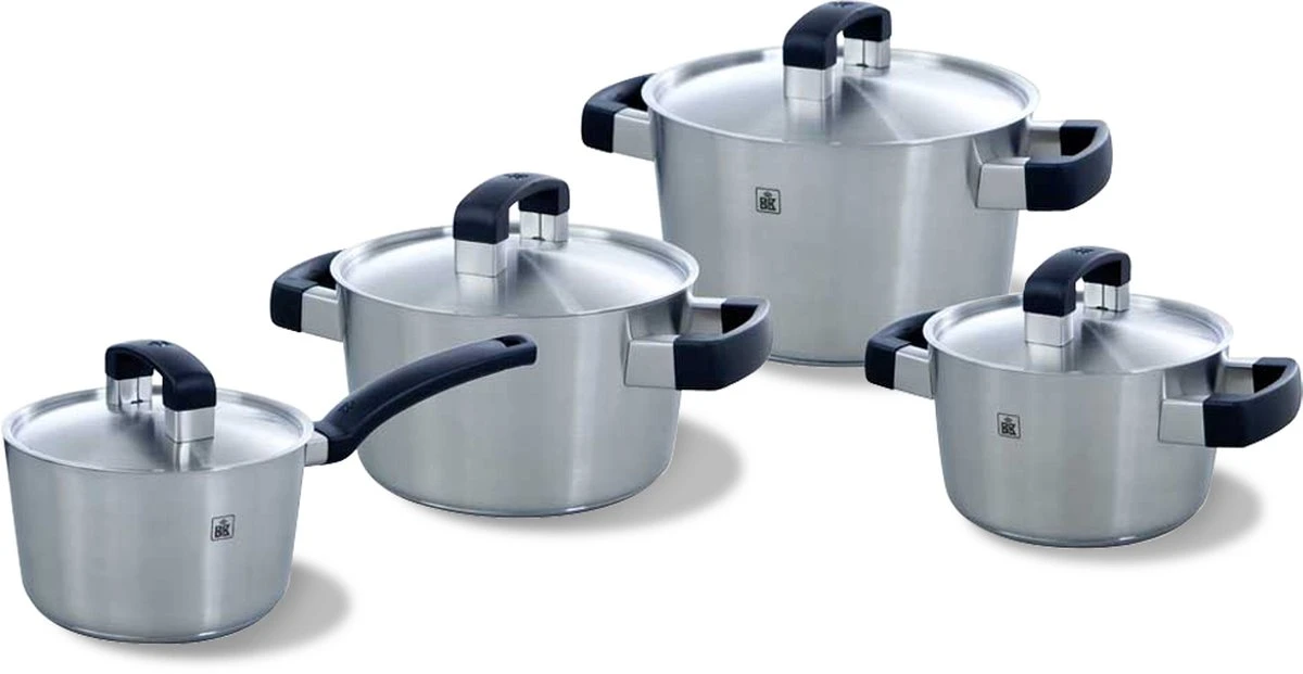 BK Conical Cool Pannenset - 4-delig - RVS – Geschikt Voor Alle Warmtebronnen 14 BK Conical Cool Pannenset - 4-delig - RVS – Geschikt Voor Alle Warmtebronnen - Afbeelding 14