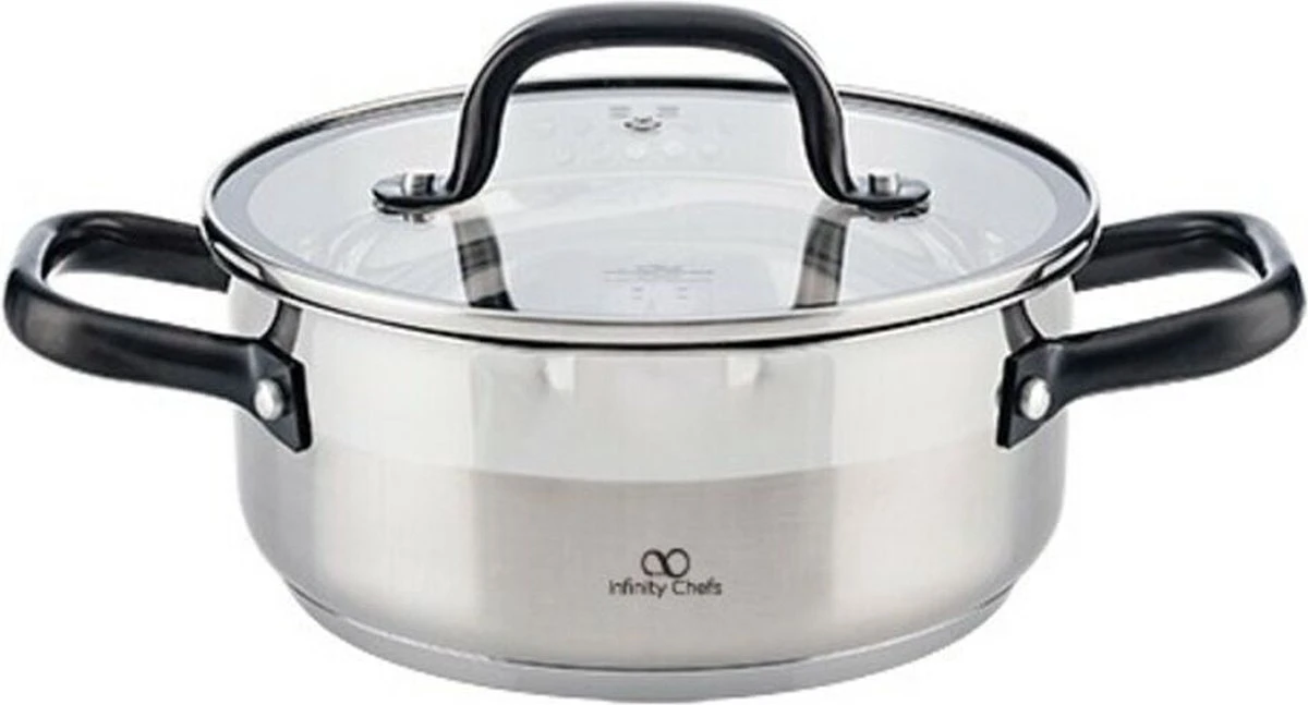 Bergner Infinity Chefs Kookpan 28 Cm - 9.0 L 4 Bergner Infinity Chefs Kookpan 28 Cm - 9.0 L - Afbeelding 4