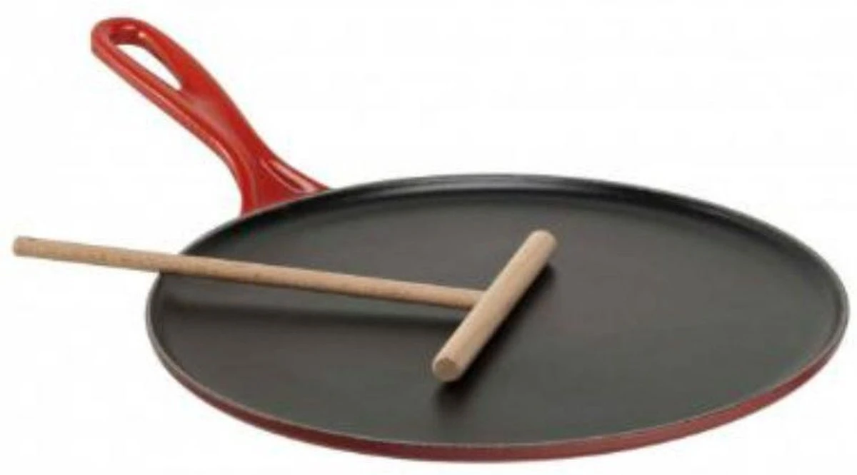 Le Creuset Pannenkoekenpan 27cm Kersenrood 1 Le Creuset Pannenkoekenpan 27cm Kersenrood