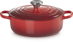 Le Creuset - Gietijzeren - Lage Braadpan - 24cm - Kersenrood -Huis Keuken 1200x695 3
