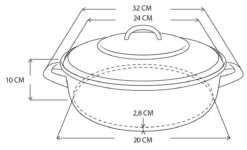 Royalty Line - Marble Soep/braadpan - Met Glazen Deksel Zwart - 24 CM. RL-BS24ML -Huis Keuken 1200x727 4