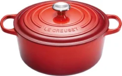 Le Creuset Gietijzeren Braadpan - 26cm 5,3 L - Kersenrood -Huis Keuken 1200x751 2