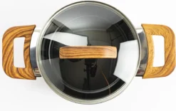 Gero Mark Kookpannenset - 4-delig - Zwart - Houtlook Grepen - Inductie - PFAS-vrij -Huis Keuken 1200x760