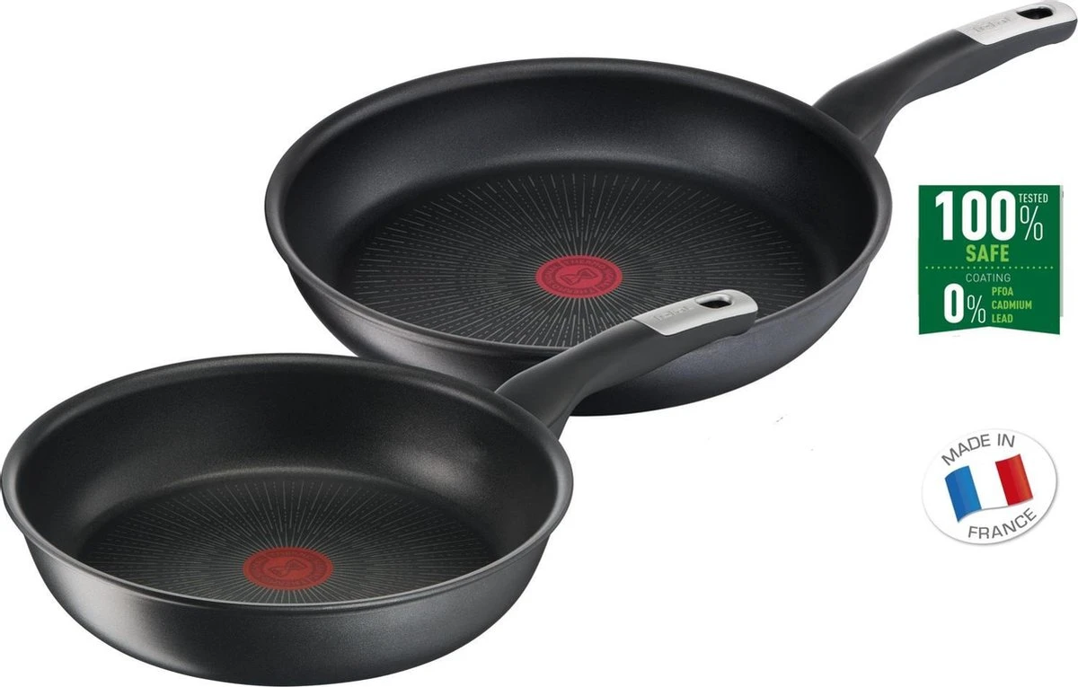 Tefal Unlimited Pannenset - Ø 22 + Ø 28 Cm 2 Tefal Unlimited Pannenset - Ø 22 + Ø 28 Cm - Afbeelding 2