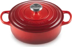 Le Creuset - Gietijzeren - Lage Braadpan - 24cm - Kersenrood -Huis Keuken 1200x785 1