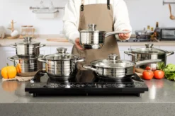 Swiss Pro + Pannenset - 12 Delig - RVS - Roestvrijstalen Kookgerei 18/10 -Huis Keuken 1200x799 4