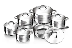 Blaumann 12-delige Roestvrijstalen Pannenset -Huis Keuken 1200x800 2