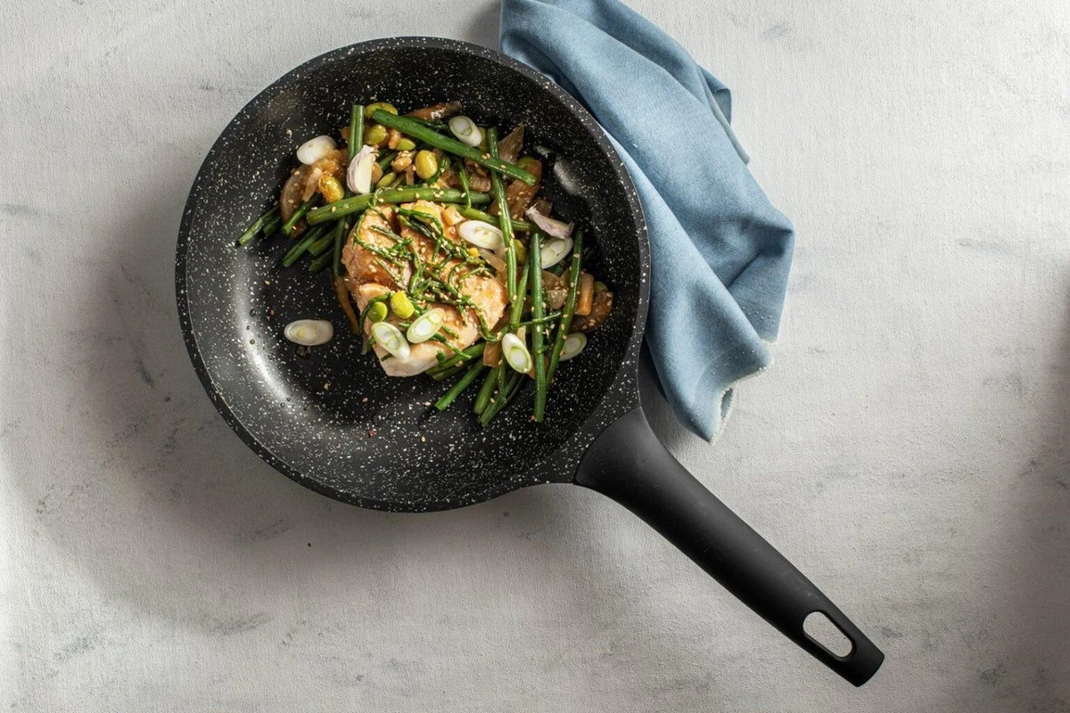 Sola - Fair Cooking Zwart/wit Greblon Anti Aanbaklaag 4 Sola - Fair Cooking Zwart/wit Greblon Anti Aanbaklaag - Afbeelding 4