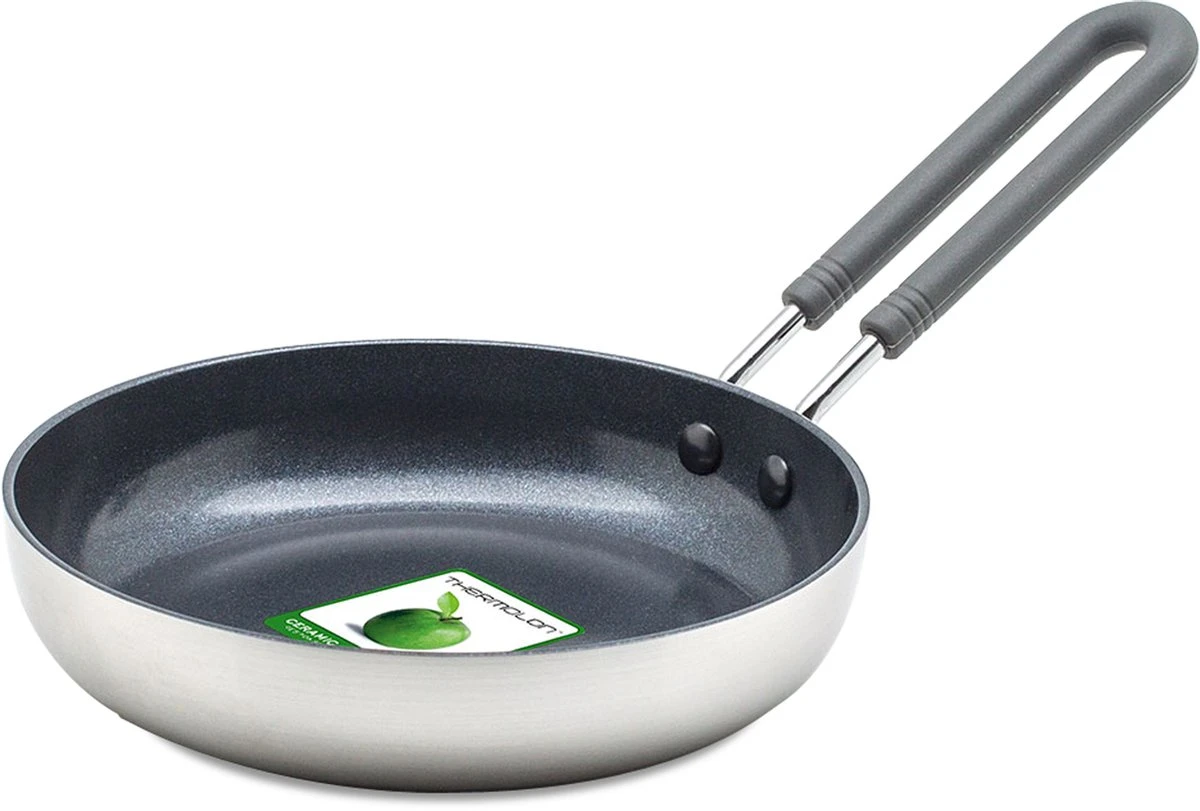 GreenPan Mini Koekenpan 14cm - Zilver - Inductie - PFAS-vrij 9 GreenPan Mini Koekenpan 14cm - Zilver - Inductie - PFAS-vrij - Afbeelding 9