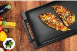 Eurolux Teppanyaki Plaat Met Grepen - 41 X 24 X 2.5 Cm - Zwart - Aluminium - Geschikt Voor Alle Warmtebronnen -Huis Keuken 1200x815 3