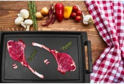 Eurolux Teppanyaki Plaat Met Grepen - 41 X 24 X 2.5 Cm - Zwart - Aluminium - Geschikt Voor Alle Warmtebronnen -Huis Keuken 1200x815 4