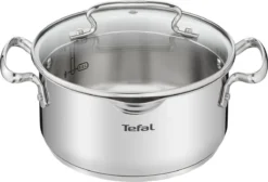 Tefal Duetto+ Pannenset -10 Delig- 5 Pannen - Kookpannenset - Zilver - Afdruipdeksels -Huis Keuken 1200x816