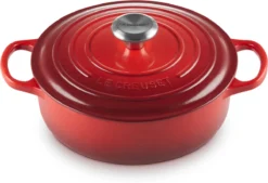 Le Creuset - Gietijzeren - Lage Braadpan - 24cm - Kersenrood -Huis Keuken 1200x821 5