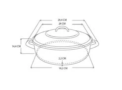 BK Fortalit Braadpan Ø 24 Cm / 2,5L - Emaille - Inductie -Huis Keuken 1200x881 4