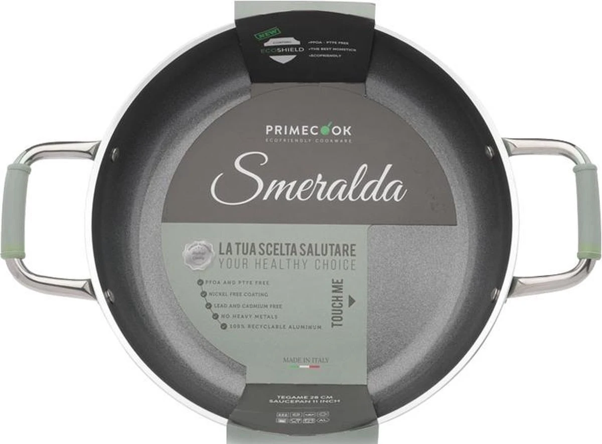 Primecook - Braadpan / Hapjespan Met Deksel - Ø 28 Cm - PFAS-vrij - Inductie - Ecoshield 8 Primecook - Braadpan / Hapjespan Met Deksel - Ø 28 Cm - PFAS-vrij - Inductie - Ecoshield - Afbeelding 8
