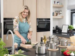 Sola Pannenset Juvia - 4 Delig - Ø 16,16,18,20 Cm - Zilver - RVS - Sandwichbodem 26 Sola Pannenset Juvia - 4 Delig - Ø 16,16,18,20 Cm - Zilver - RVS - Sandwichbodem -Huis Keuken 1200x906