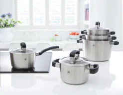 BK Conical Cool Glas Pannenset - 5-delig - Glazen Deksels - Geschikt Voor Alle Warmtebronnen -Huis Keuken 1200x928