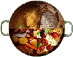 BK Bourgogne Braadpan Ø 24 Cm - Groen - Gietijzer - Inductie -Huis Keuken 1200x945 3