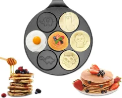 Pancake Pan Met Dierlijke Vormen - Pannenkoekenpan - Crêpemaker - Pancakes Set 11 Pancake Pan Met Dierlijke Vormen - Pannenkoekenpan - Crêpemaker - Pancakes Set -Huis Keuken 1200x968 2