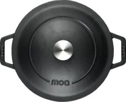 MOA Gietijzeren Braadpan - Inhoud 5,7 Liter - 26CM - Rond - Alle Warmtebronnen - Ook Voor Inductie - Gewicht 5,8 Kg - Zwart - C26B -Huis Keuken 1200x974 6