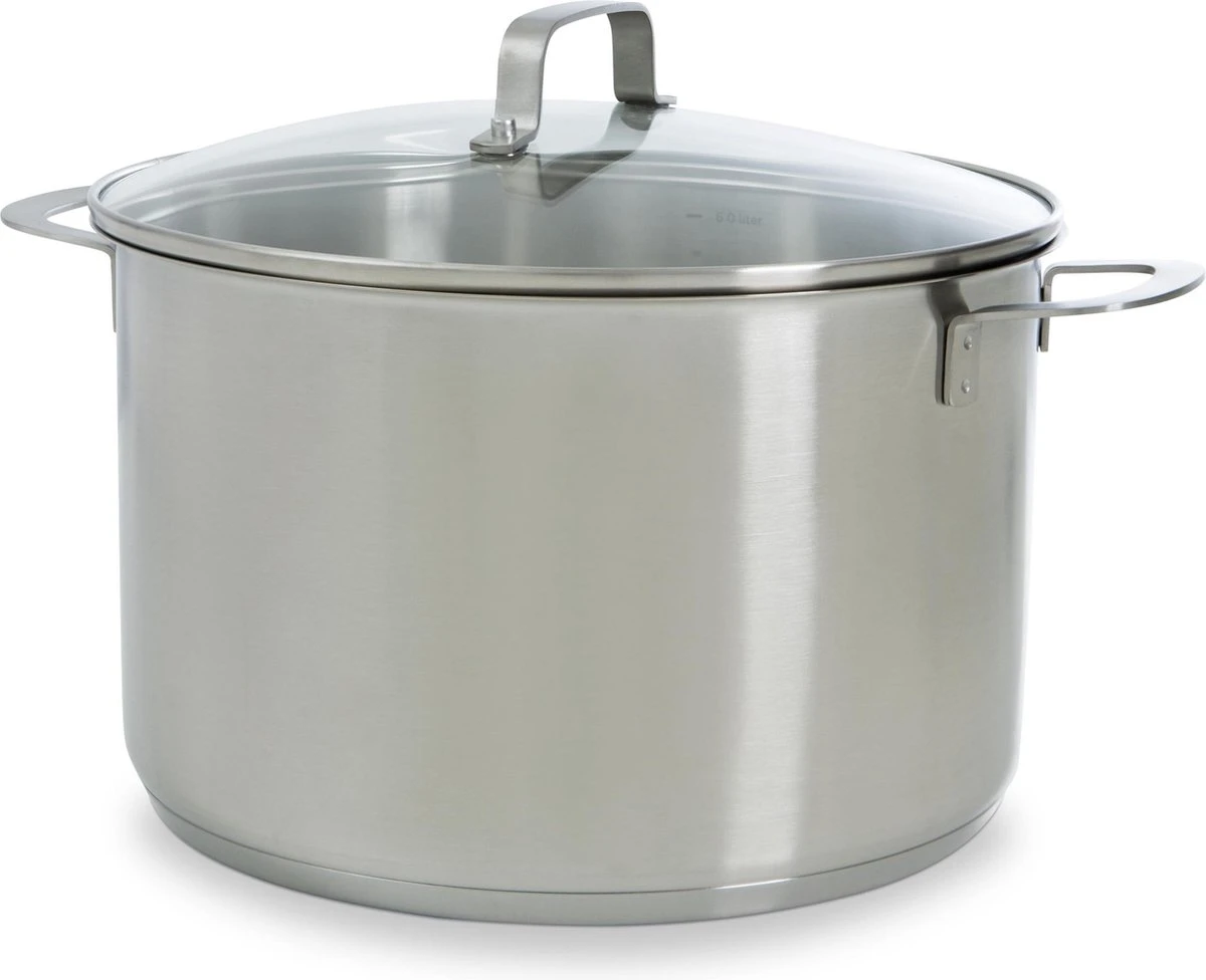 BK Bistro Soeppan Ø 24 Cm - RVS - Glazen Deksel - Inductie