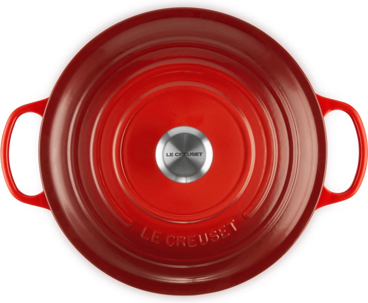 Le Creuset Braadpan Signature Kersenrood - ø 28 Cm / 6.7 Liter 9 Le Creuset Braadpan Signature Kersenrood - ø 28 Cm / 6.7 Liter - Afbeelding 9