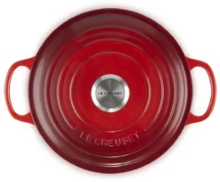 Le Creuset - Gietijzeren - Lage Braadpan - 24cm - Kersenrood -Huis Keuken 1200x989 2