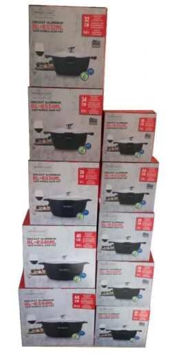 Royalty Line - Marble Soep/braadpan - Met Glazen Deksel Zwart - 24 CM. RL-BS24ML -Huis Keuken 579x1200 1