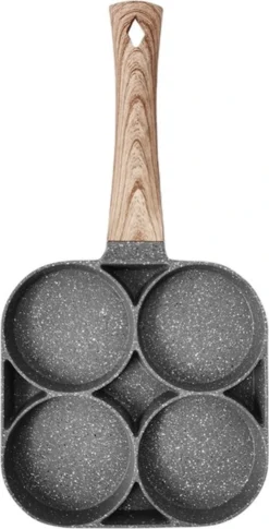 Alora 4-Delige Pannenkoekenpan - Pannenkoeken Maker - Cakemaker - Omeletpan - Omeletmaker - Eierpan - Koekjes Maker - 4-in-1 Pannenset -Huis Keuken 611x1200