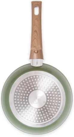 Just Vegan Koekenpan ECO Met Afneembaar Handvat 20 Cm Aluminium Groen -Huis Keuken 651x1200