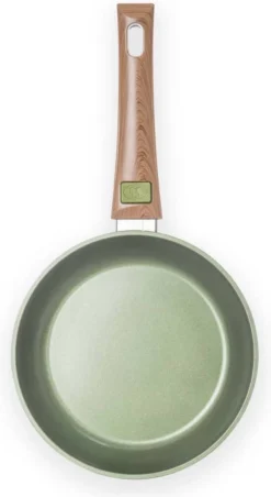 Just Vegan Koekenpan ECO Met Afneembaar Handvat 20 Cm Aluminium Groen -Huis Keuken 656x1200