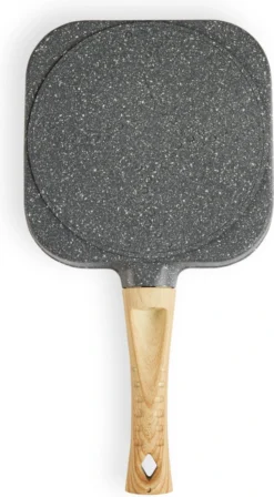 Magnani - Eierpan - 4 Bakplaten Van ⌀ 8 Cm - Voor Gas- En Elektrische Kookplaten - Aluminium - Houten Handvat - 38 X 18.7 X 2 Cm -Huis Keuken 661x1200 1