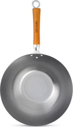 Ken Hom Classic Wok - Ø 32cm In Koolstofstaal En Houten Greep -Huis Keuken 690x1200 1
