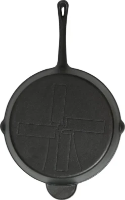 The Windmill Koekenpan Skillet Extra - 31,5 Cm - Gietijzer Zwart -Huis Keuken 749x1200