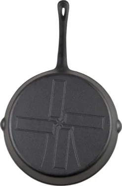 The Windmill Koekenpan Skillet Maxi 26 Cm Gietijzer Zwart -Huis Keuken 789x1200