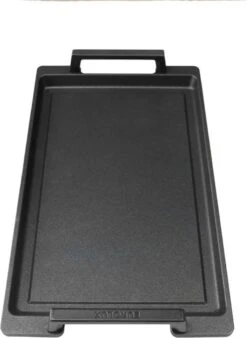 Eurolux Teppanyaki Plaat Met Grepen - 41 X 24 X 2.5 Cm - Zwart - Aluminium - Geschikt Voor Alle Warmtebronnen -Huis Keuken 878x1200