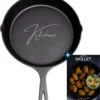 Gietijzeren Pan - Skillet - Koekenpan - BBQ - Koekenpan Inductie - ø32cm - 3.1 KG - Geschikt Voor Alle Warmtebronnen - Inclusief Gratis E-Book