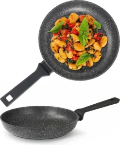 Flonal Pietra Lavica - Koekenpan - Ø 26cm - 100% PFOA Vrij - Aluminium - Ergonomische Handgreep - Geschikt Voor Alle Warmtebronnen